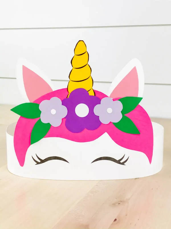 paper unicorn headband craft