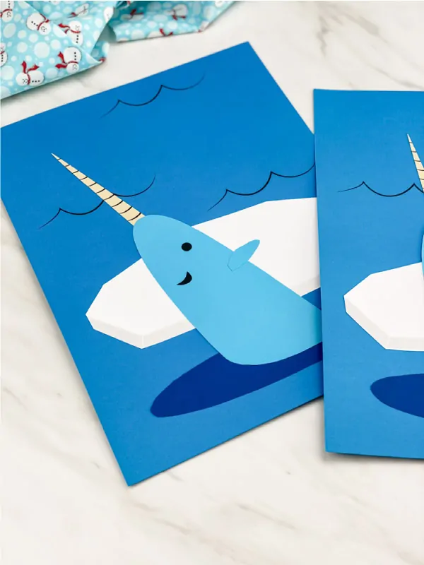 easy winter narwhal craft