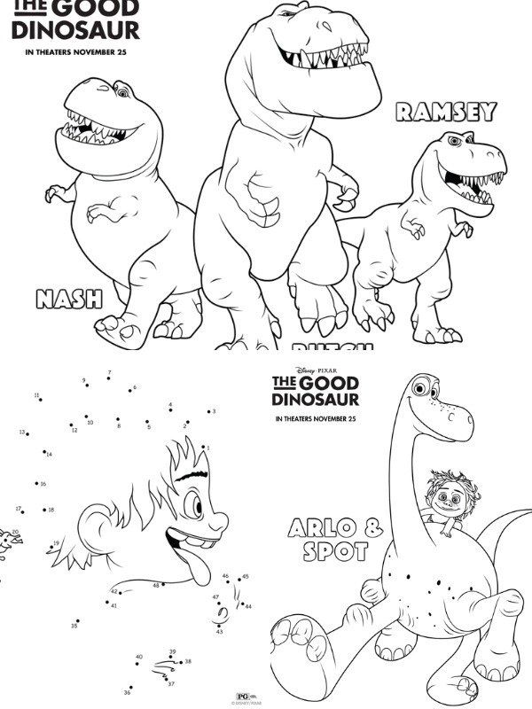 Disney coloring pages image collage