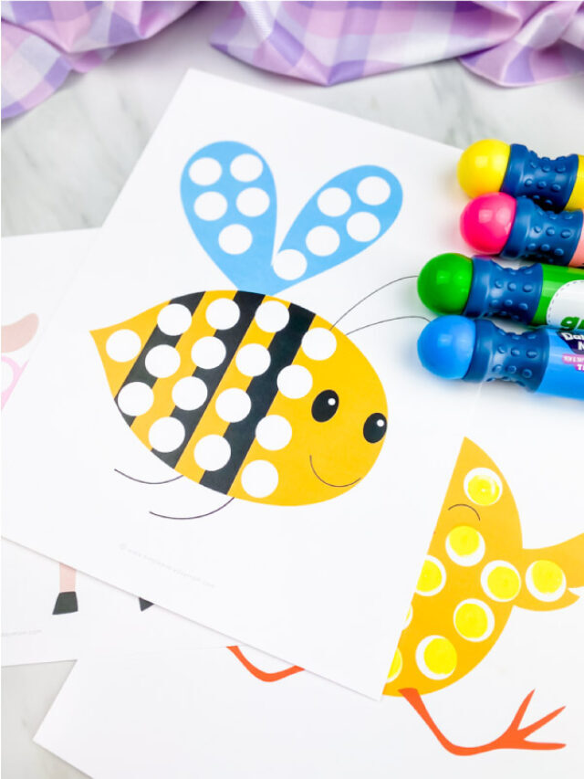 Easter Do A Dot Printables For Kids Story