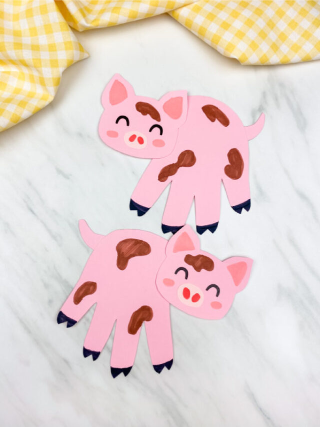 Pig Handprint Craft For Kids [Free Template] Story