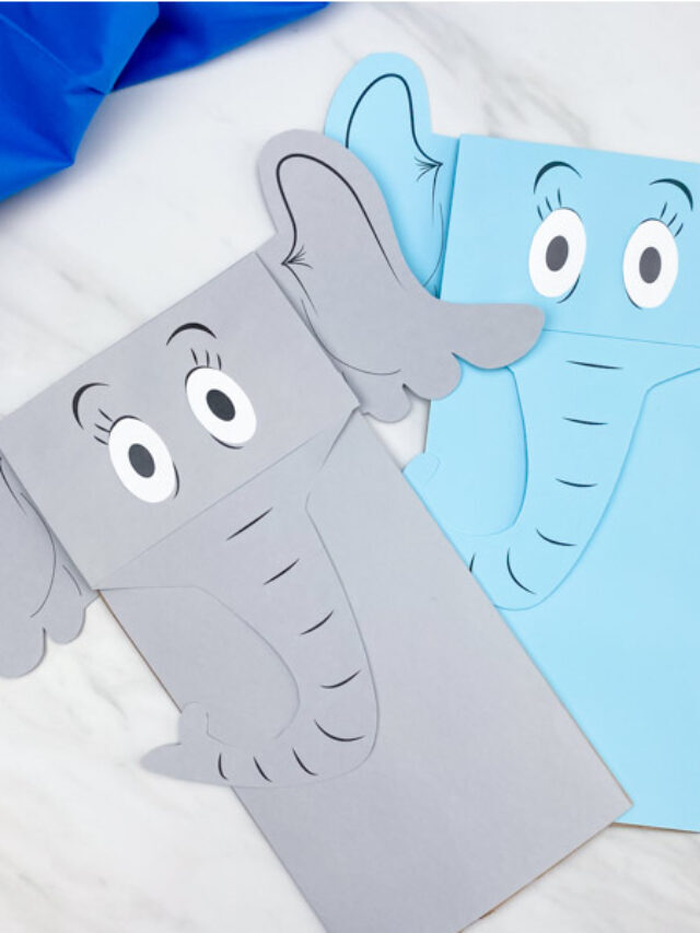 Horton Hears A Who Printable Puppet Craft [Free Template] Story