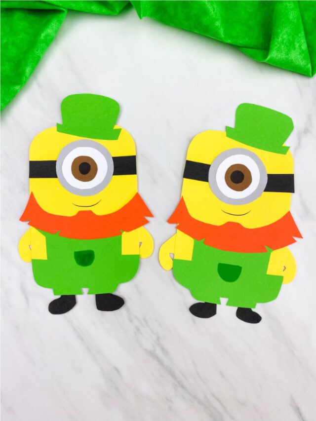 Leprechaun Minion Craft For Kids [Free Template] Story