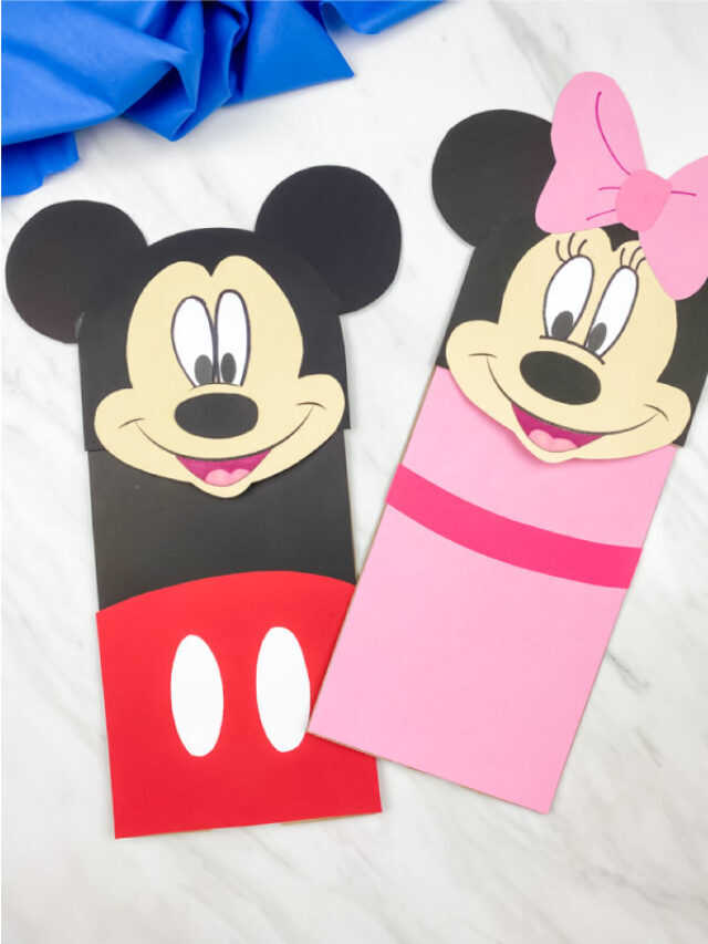 Minnie & Mickey Mouse Paper Bag Puppet Story