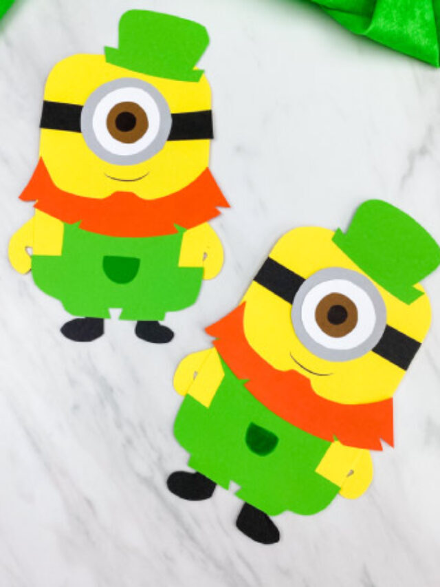 Leprechaun Minion Craft For Kids [Free Template] Story