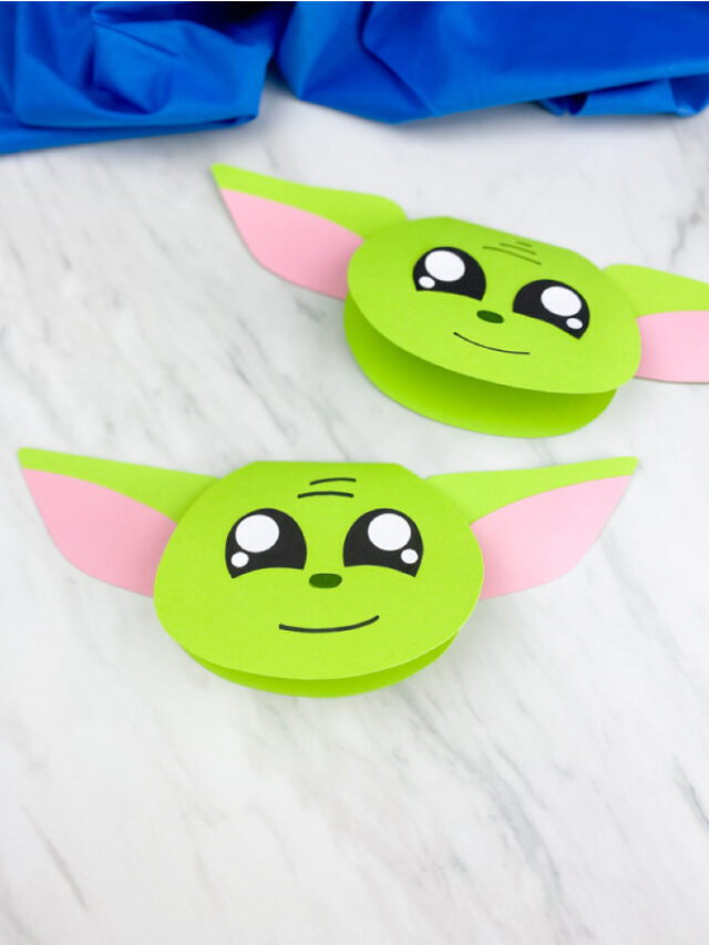 Star Wars Yoda/Grogu Card Craft [Free Template] Story