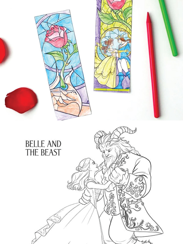 Beauty and the Beast image collage