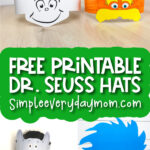 Dr. Seuss headbands with the words free printable Dr. Seuss hats