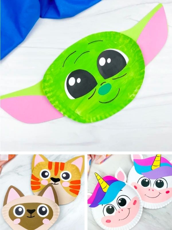 paper plate crafts image collage