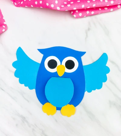 blue owl card craft 