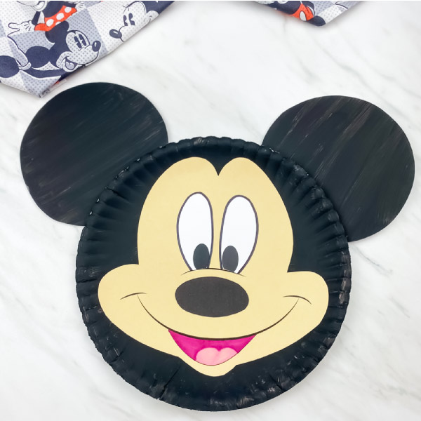 paper plate mickey mouse