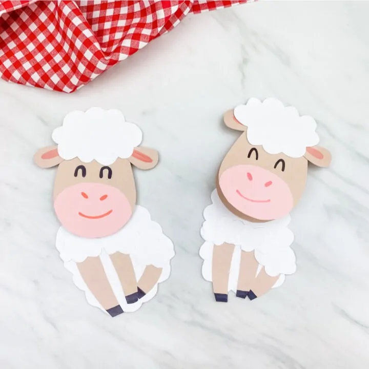 Sheep Card Craft For Kids