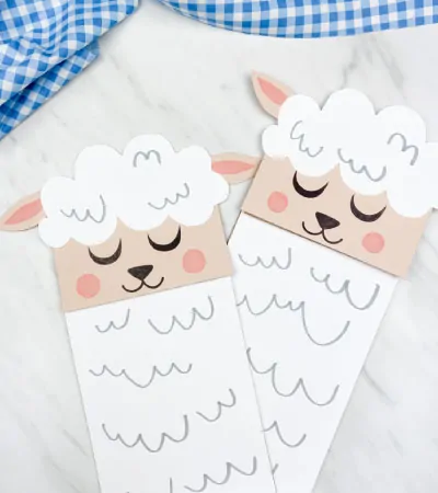 2 paper bag sheep crafts 