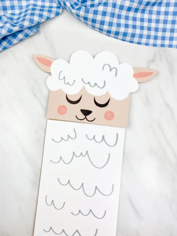 white and brown sheep craft