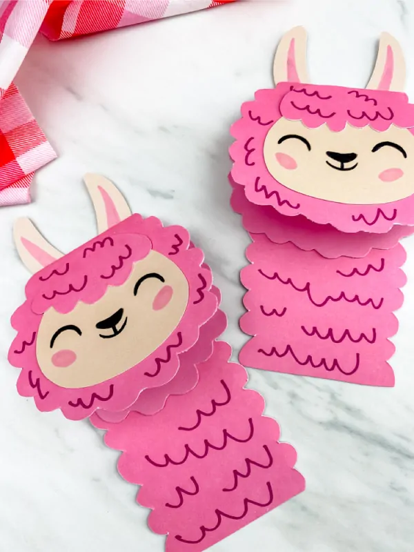 easy llama craft for valentine's day