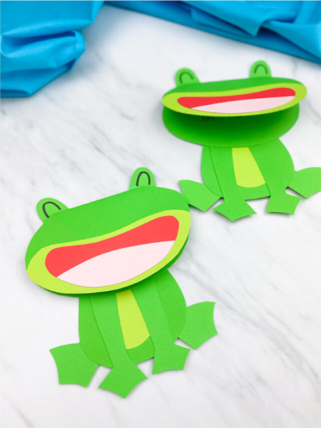 Frog Craft For Kids [Free Template] Story
