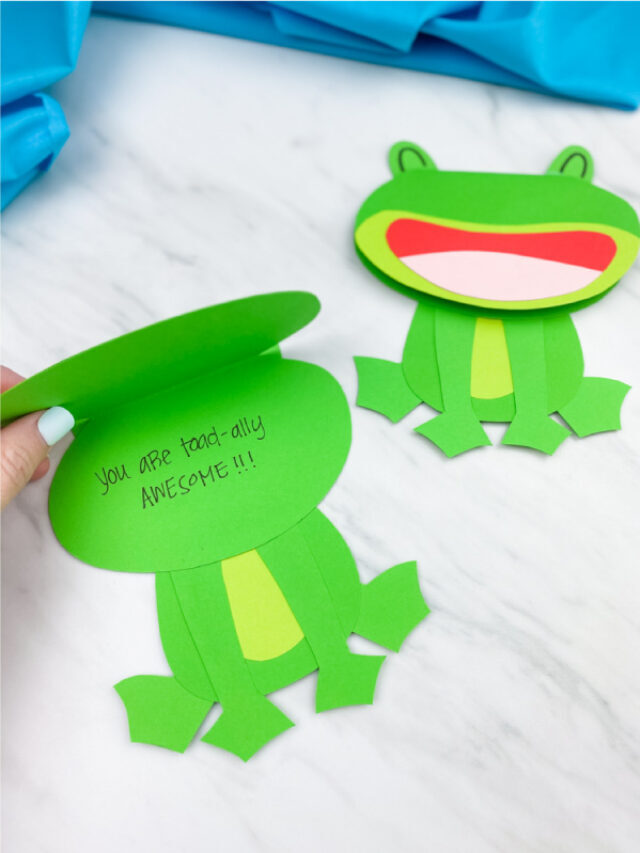 Frog Craft For Kids [Free Template] Story