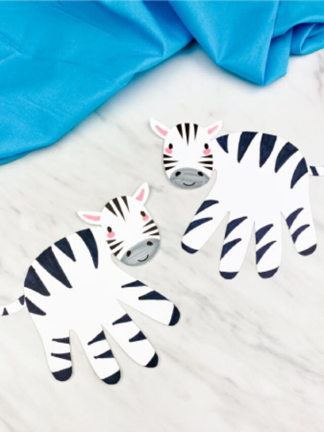 Handprint Zebra Craft For Kids Story