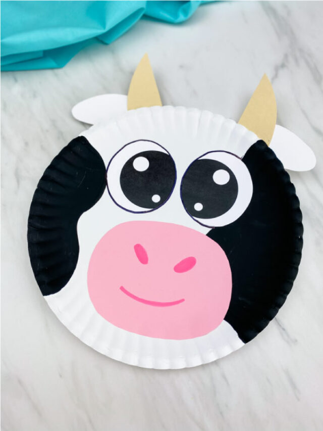Paper Plate Cow Craft Story