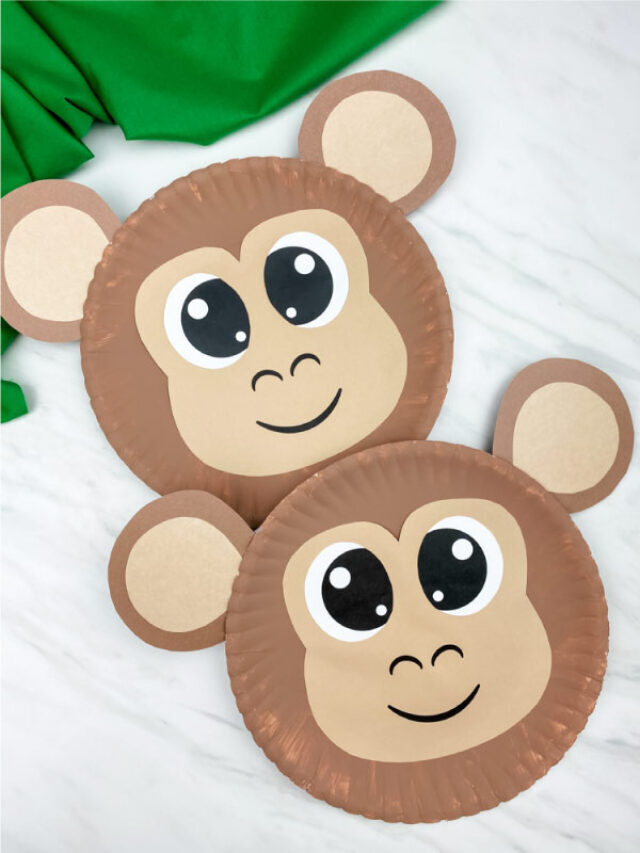 Paper Plate Monkey Craft Story