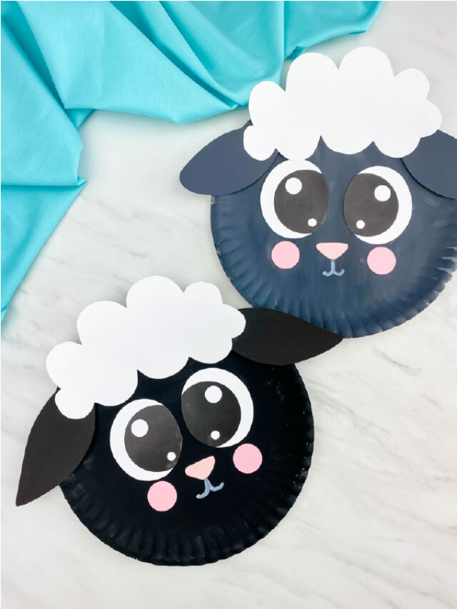 Sheep Paper Plate Craft [Free Template] Story