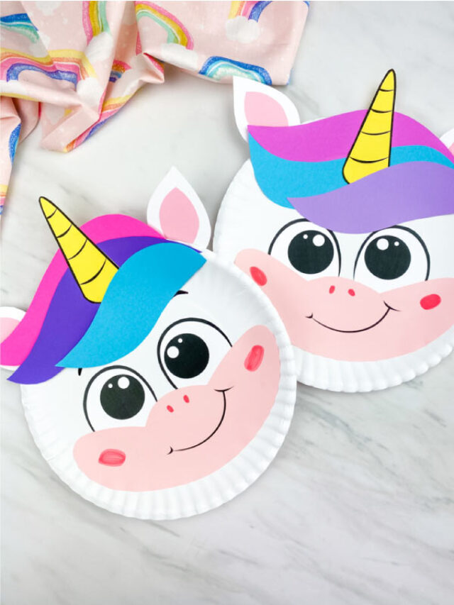 Paper Plate Unicorn Craft Story