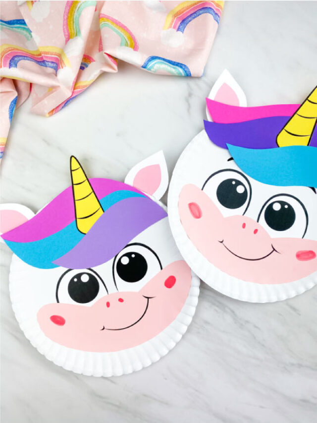Paper Plate Unicorn Craft Story