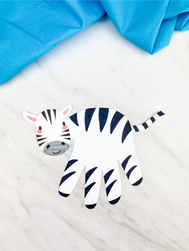 Handprint Zebra Craft For Kids Story