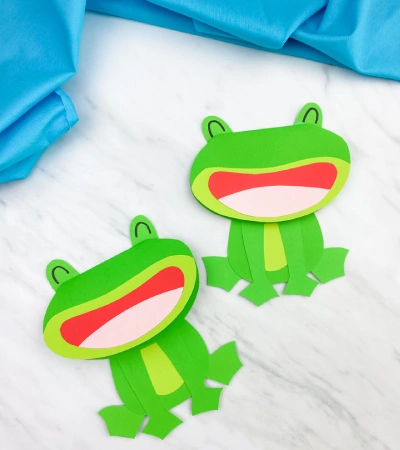 2 paper frog card crafts