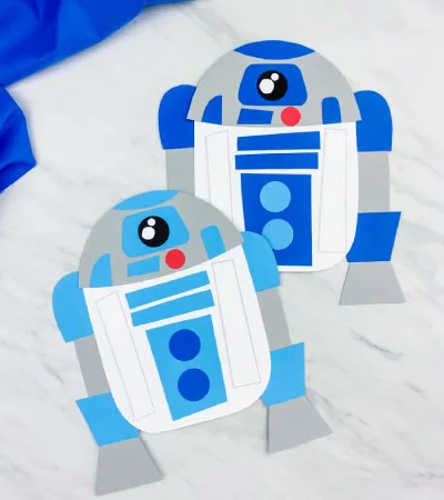 light blue and bright blue r2d2 crafts