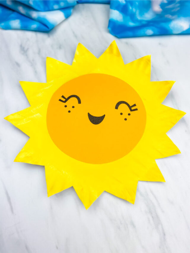 example of paper plate sun craft