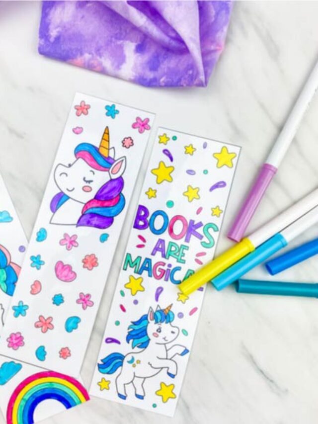 Free Printable Unicorn Bookmarks Story