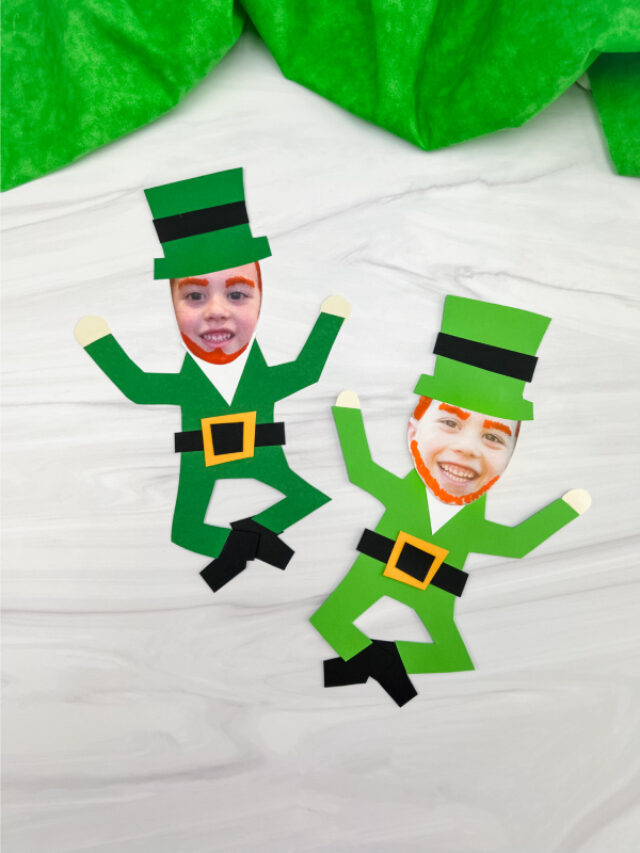 2 photo leprechaun crafts