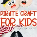 collage of two paper plate pirate boy crafts