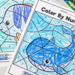 color by number ocean worksheet