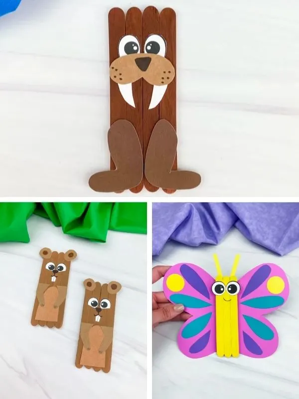 popsicle stick craft image collage