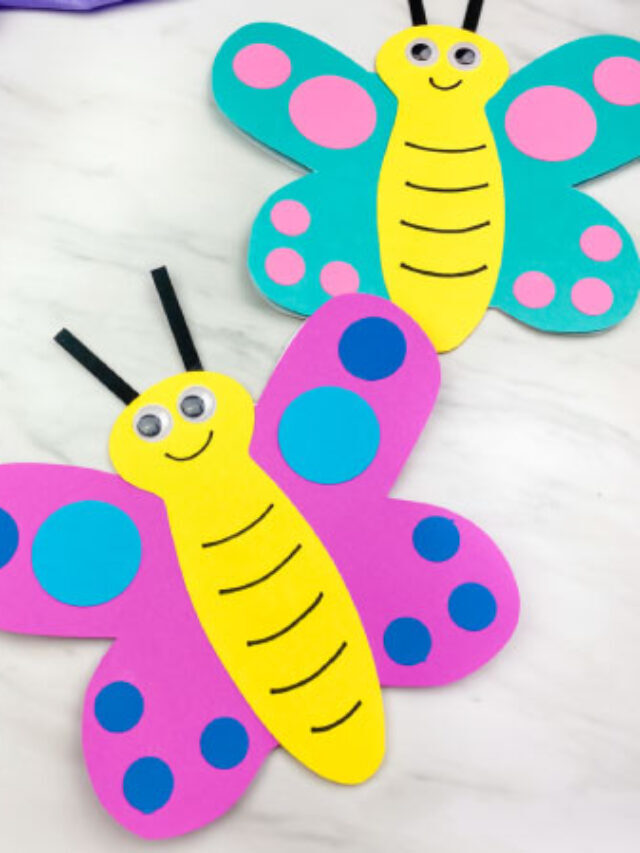 Butterfly Card Craft For Kids Story