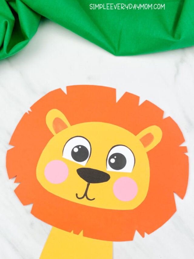 Easy Lion Craft For Preschool Story