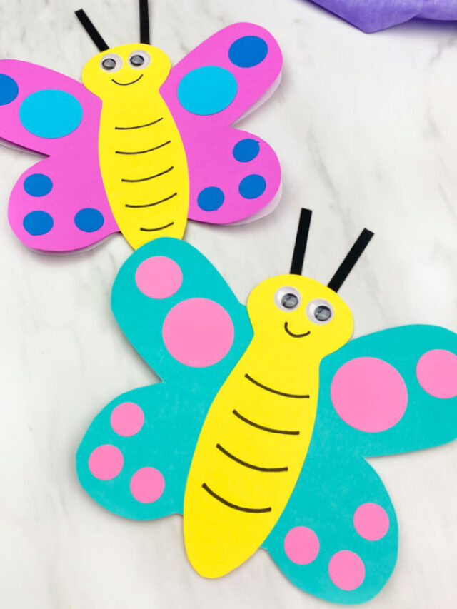 Butterfly Card Craft For Kids Story