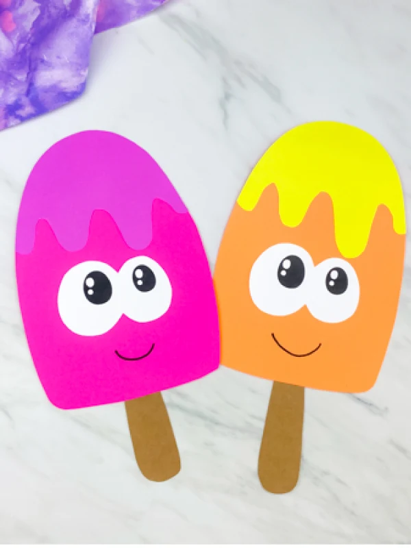 2 ice cream crafts for kids