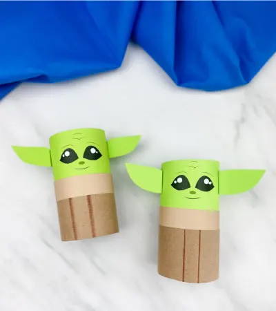 2 toilet paper roll baby yodas