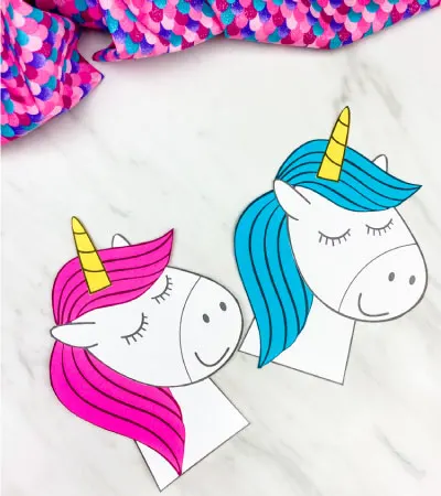 pink and blue haired unicorn crafts
