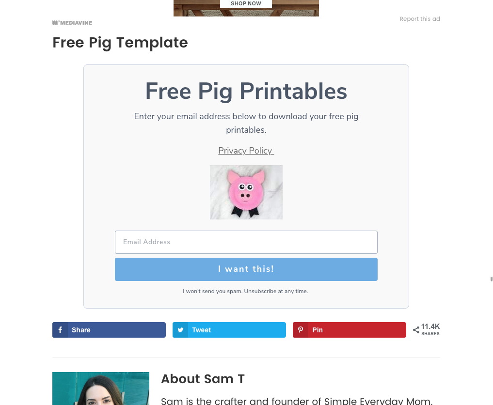 pig form