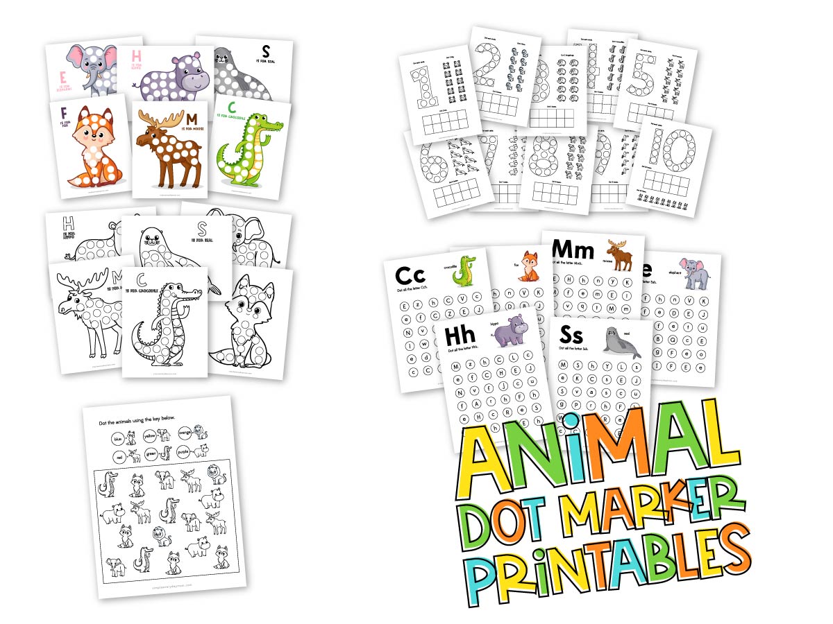 Animal Do A Dot Printables