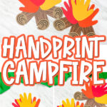 handprint campfire craft