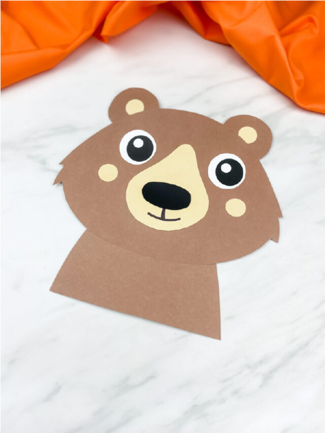 Easy Bear Craft For Kids [FREE Template] Story