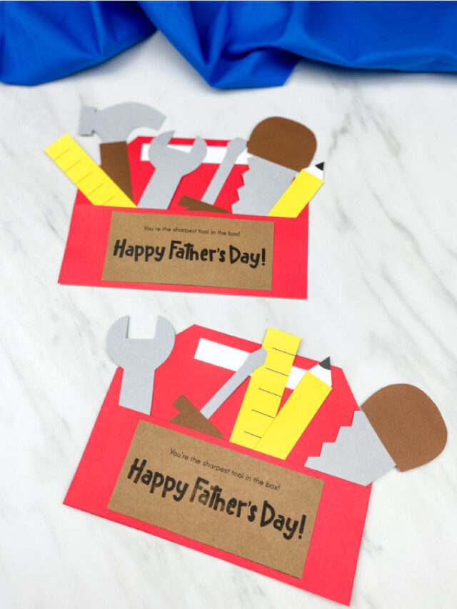 Father’s Day Toolbox Craft [Free Template] Story