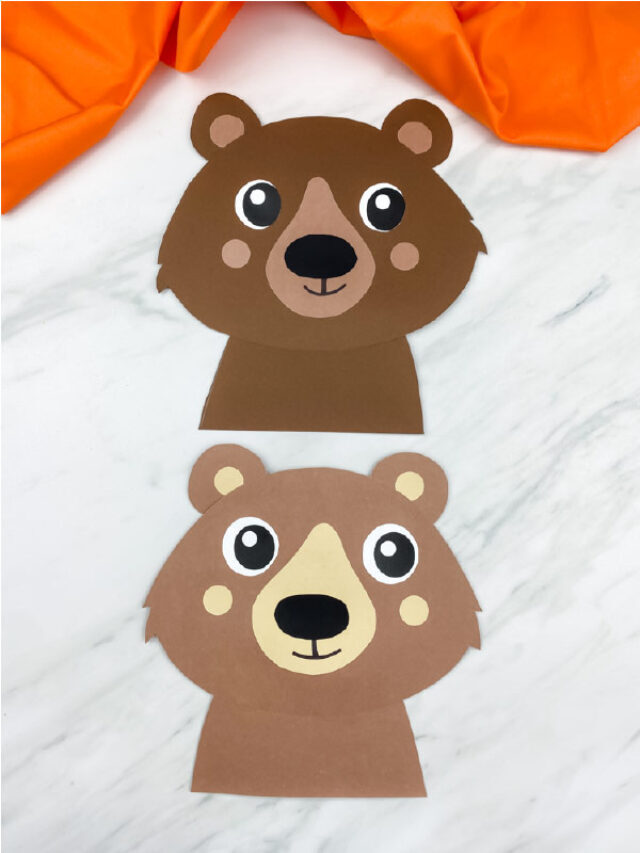 Easy Bear Craft For Kids [FREE Template] Story