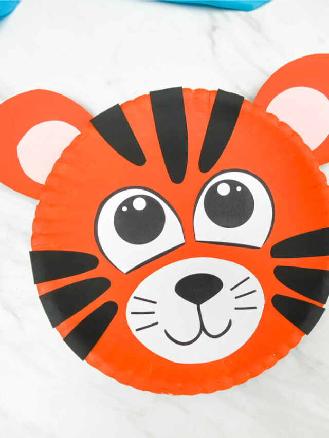 Paper Plate Tiger Craft Story