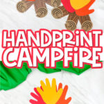handprint campfire craft